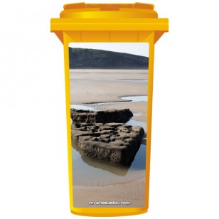 Rocks On The Coast Wheelie Bin Sticker Panel